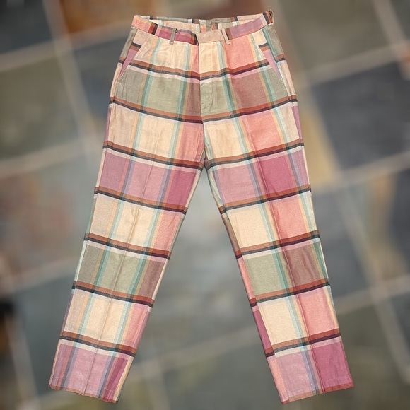 VINTAGE PLAID PANTS ~ True Vintage Plaid Slacks ~ Size 8 - Picture 4 of 10